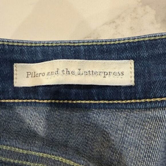 Pilcro and the Letterpress Anthropologie Stet Slit Ankle Denim Jeans Womens 27 - Picture 4 of 9